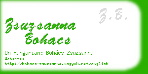 zsuzsanna bohacs business card